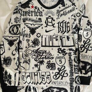 2025 Club America Long Sleeve Jersey White Califas Limited Edition Large Nike
